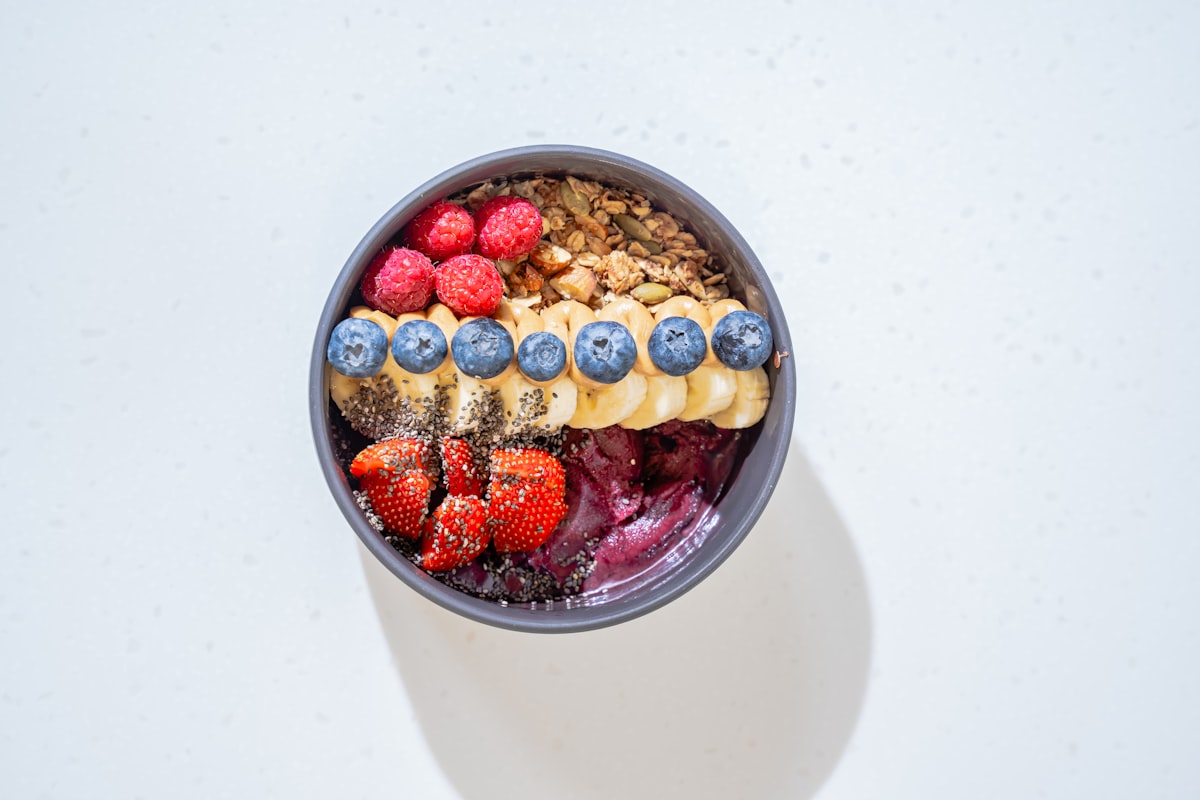 Smoothiebowl proteiinilla